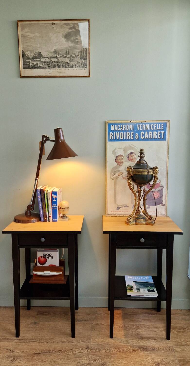 Hemmes solid pine bedside tables