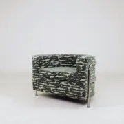Brutalise lobby longue chair verdigris green 