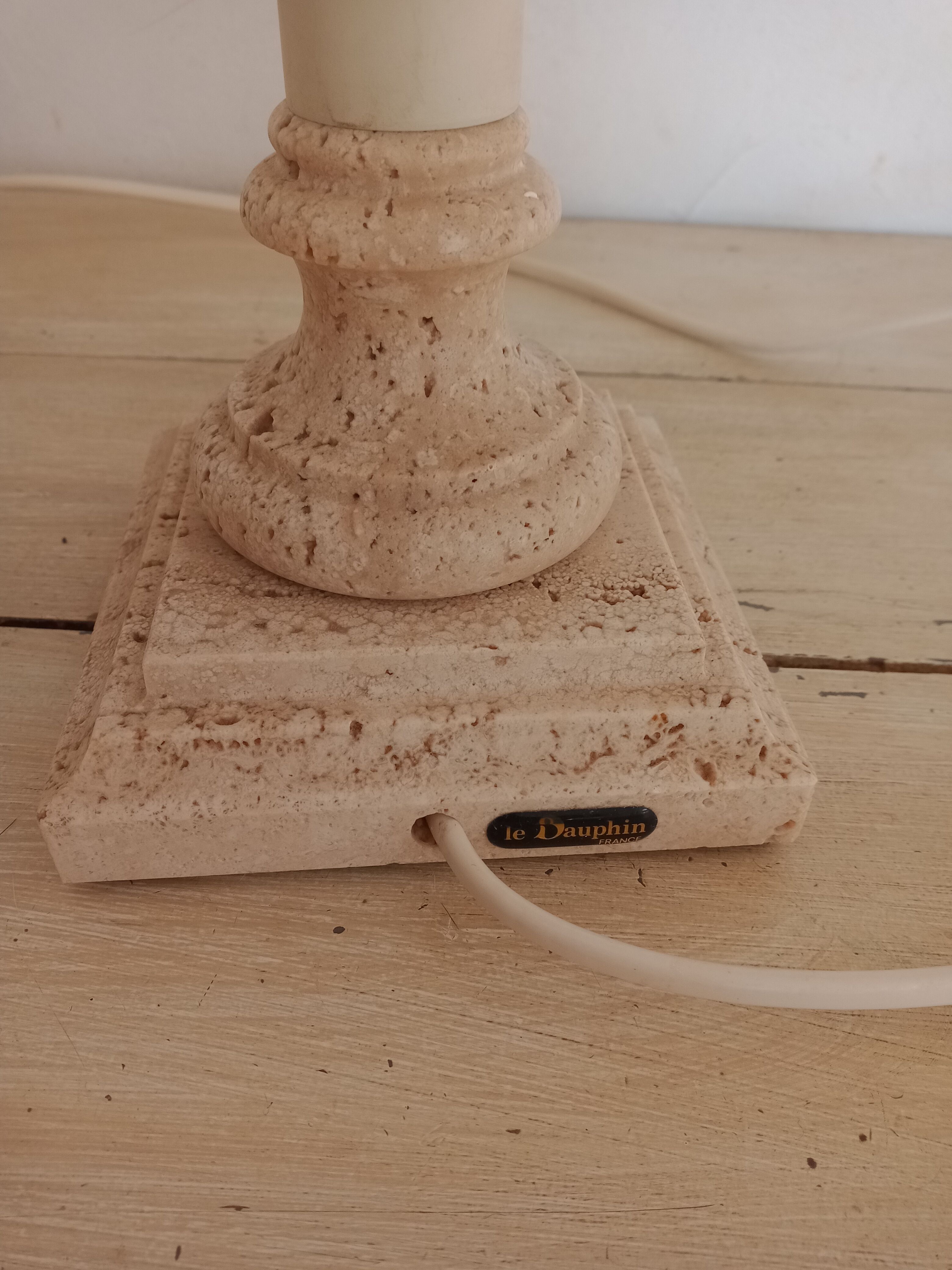 Pair of home table lamps the dolphin