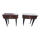 Pair of vintage rosewood bedside tables
