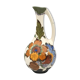 Old porcelain vase royal gouda holland decoration hand signed, 18 cm