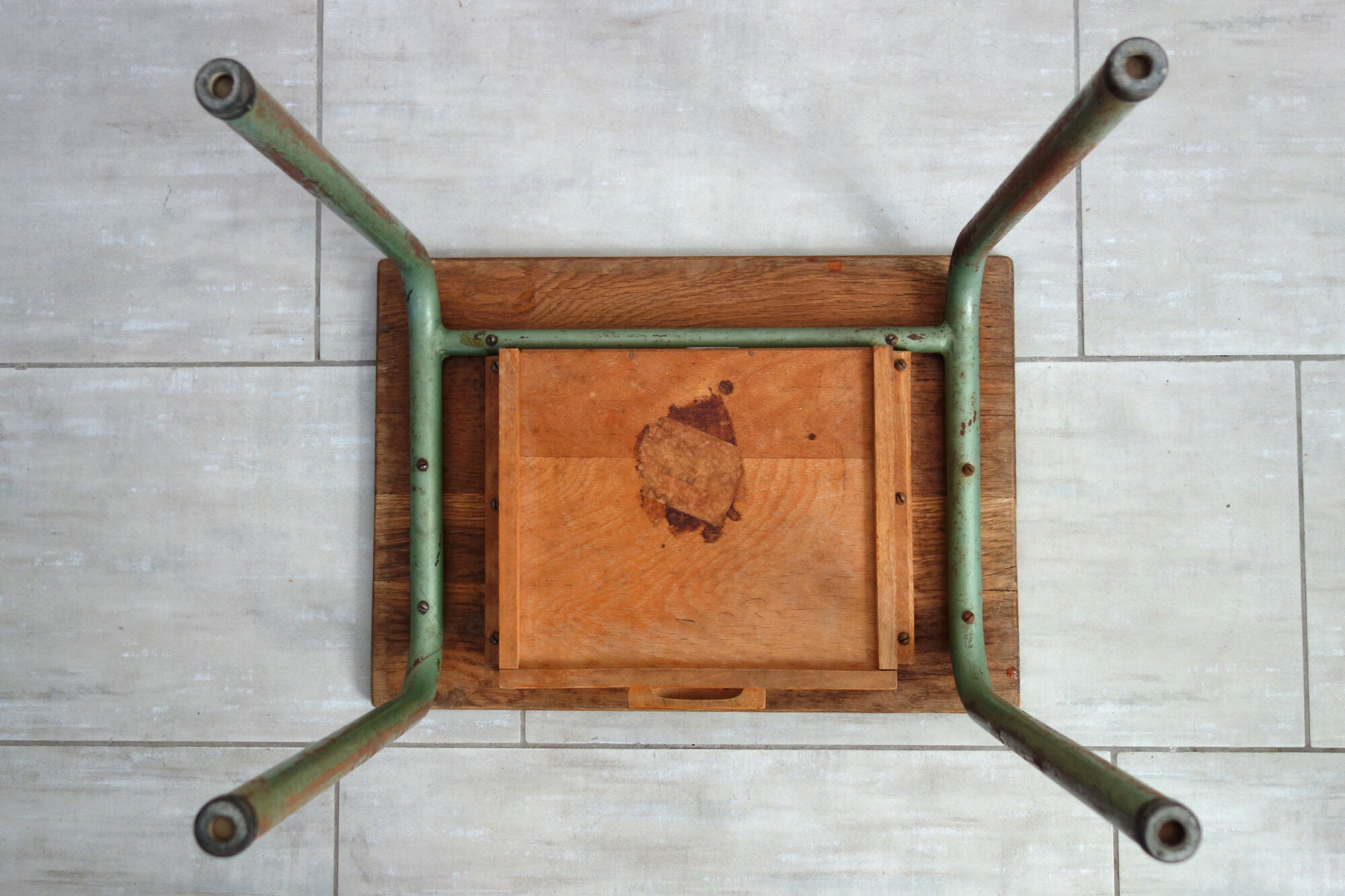 Vintage school desk Leo Wiart