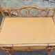 Bamboo and rattan side table, 1950s-1960s
