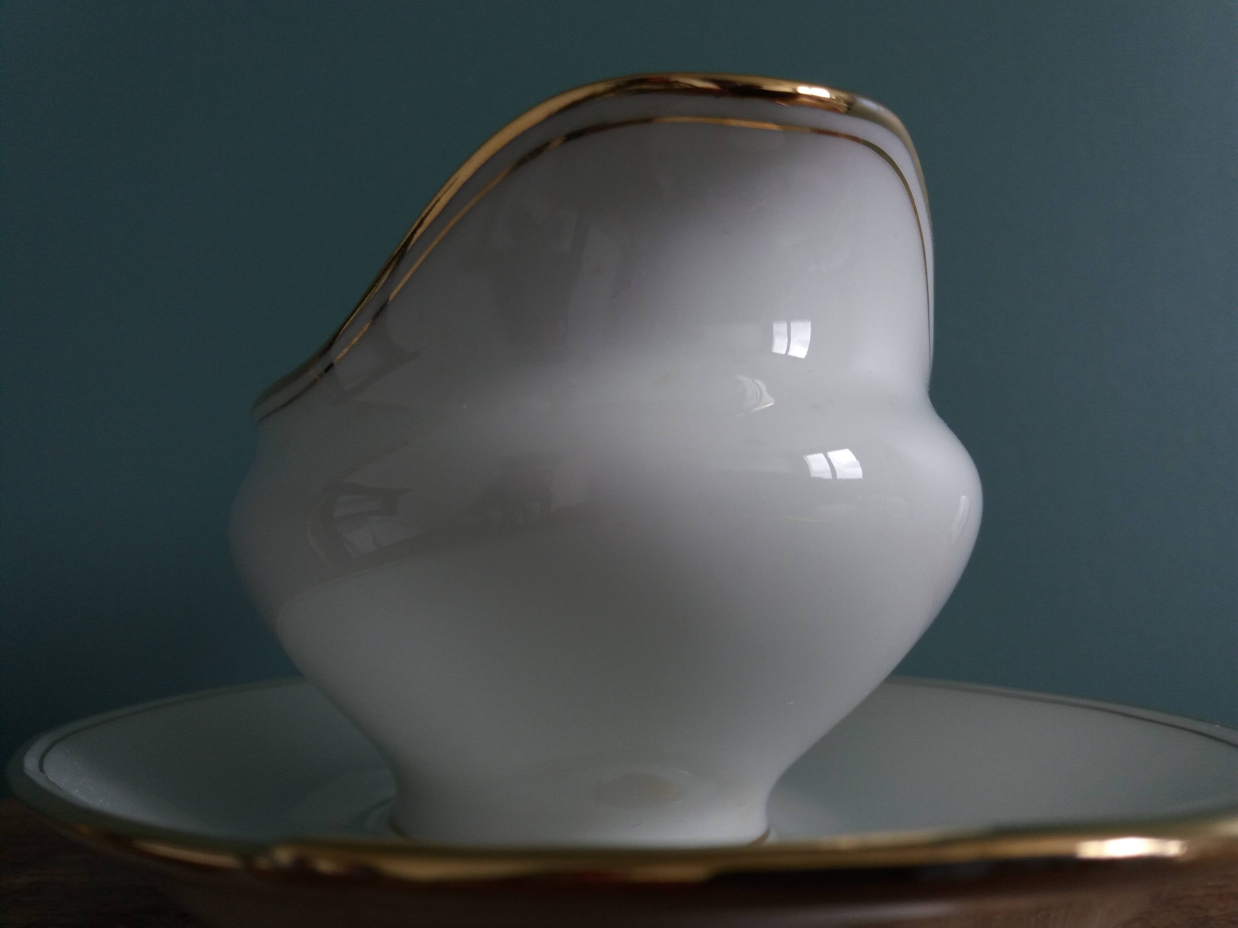 Betoule and Legrand Limoges porcelain sauceboat