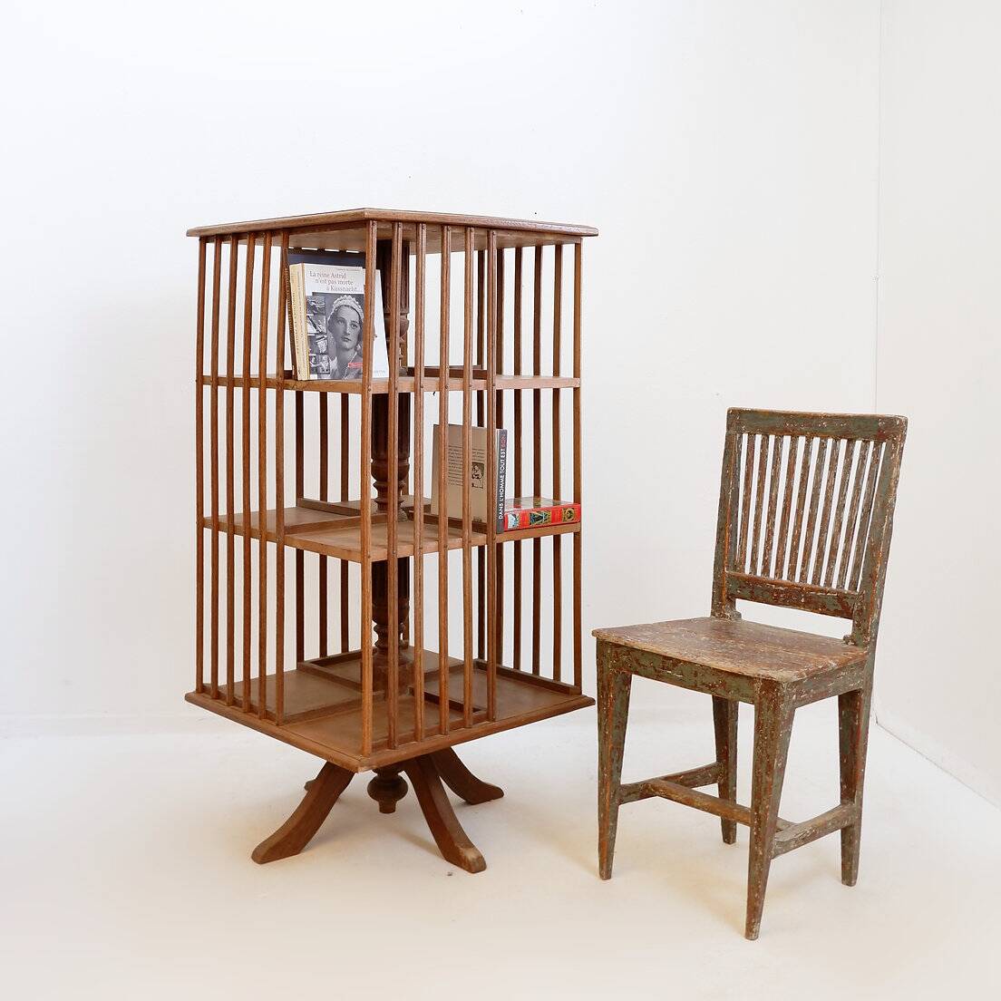 Bibliothèque tournante, début du XXe siècle