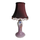 Table lamp with glass base Clichy lampshade 20th century