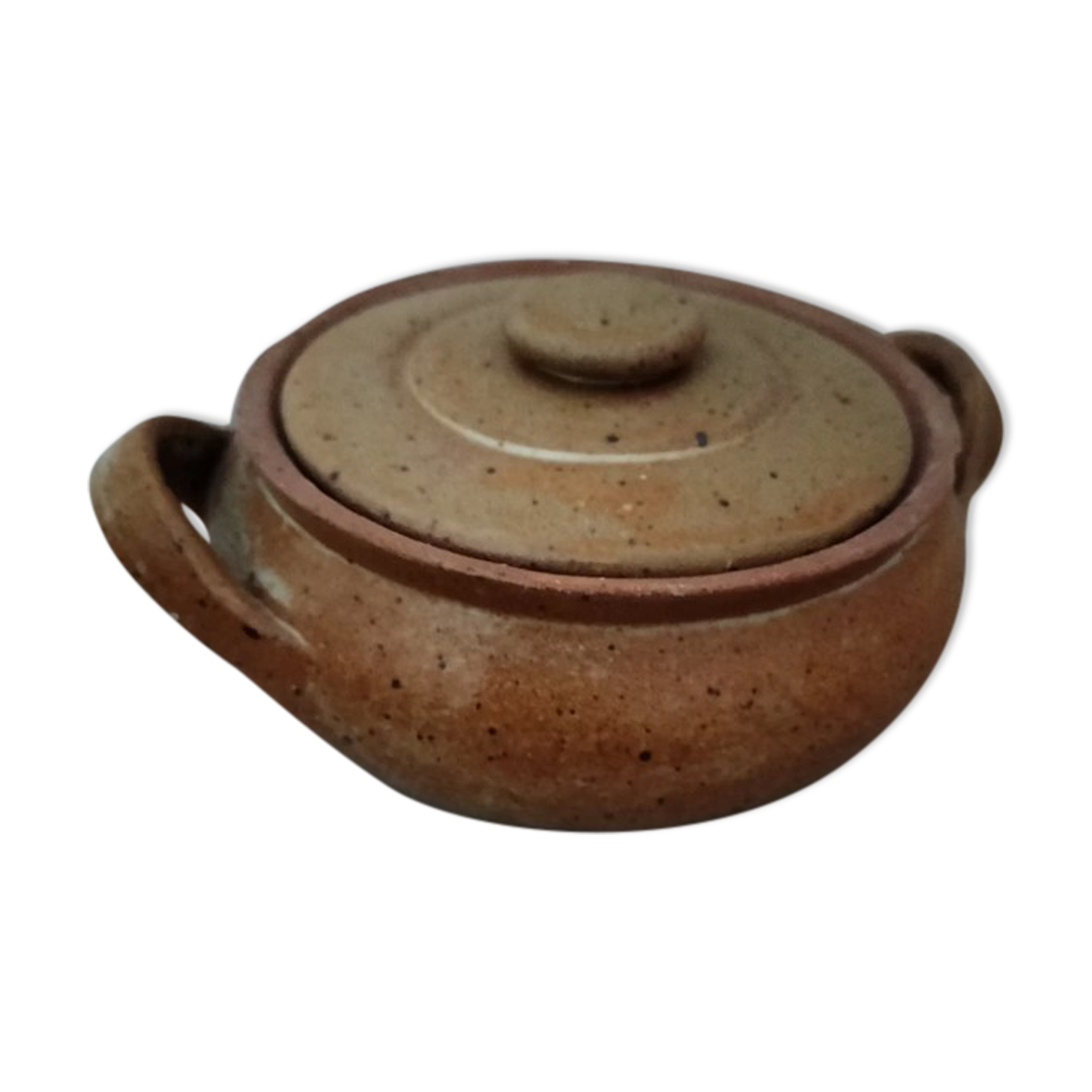 Old glazed stoneware pot
