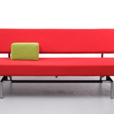 Martin Visser  red sofa day bed 1960s dutch