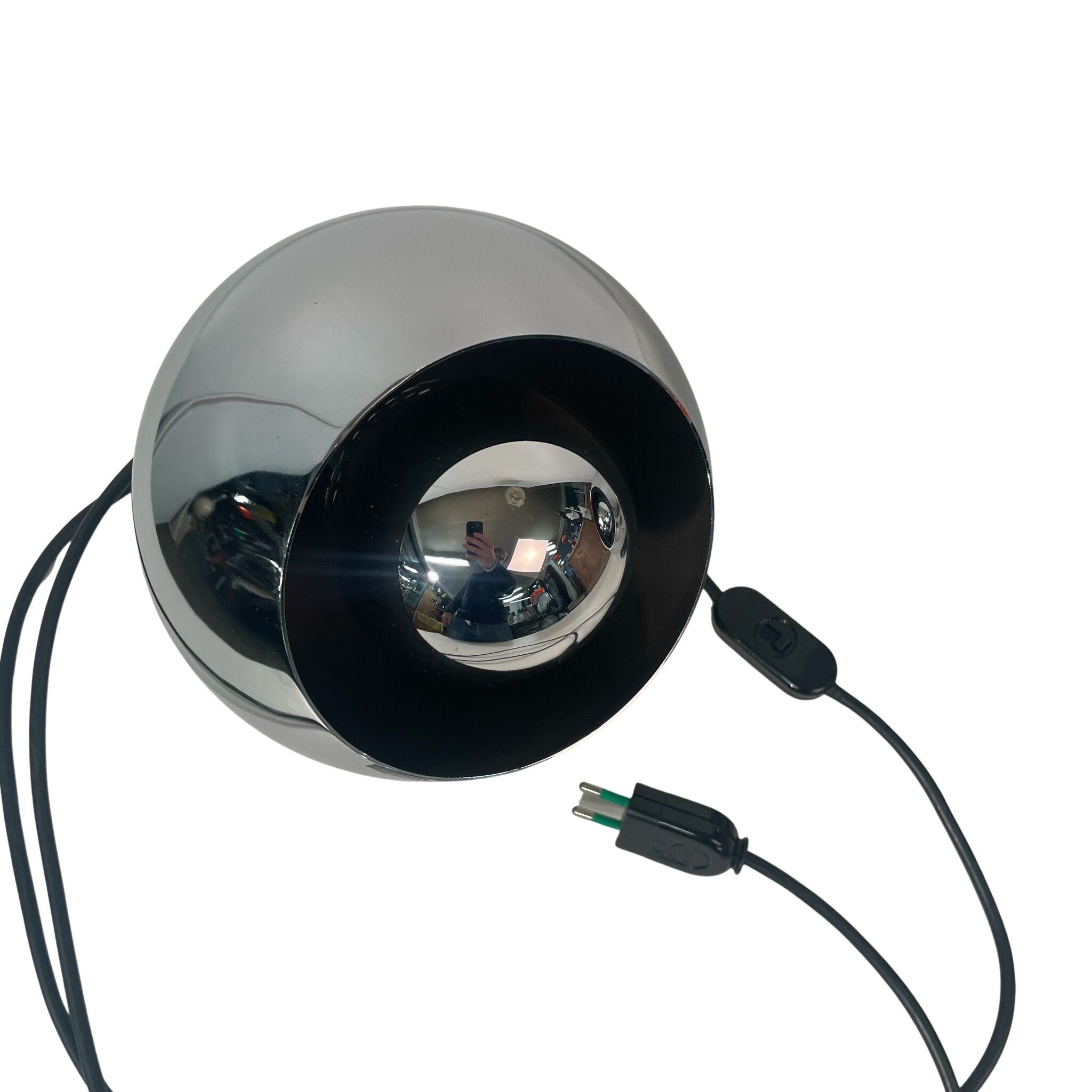 Pair of adjustable chrome lamps, Alta Lite Edition