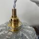 Lampe baladeuse vintage en verre ciselé électrifiée à neuf