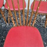 Set of 6 Baumann chairs in turned wood