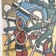 Fernand LÉGER (d'ap.) Scène de cirque. c. 1980. Photogravure encadrée