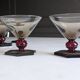 Verres à pied Art Deco verre de Murano