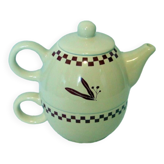 2 in 1 teapot and cup