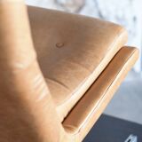 Leather armchair by Raphael Raffel for Apelbaum - France 1970