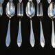 Ménagère entremet 24 pieces art deco goldsmith deetjen - forks/spoons