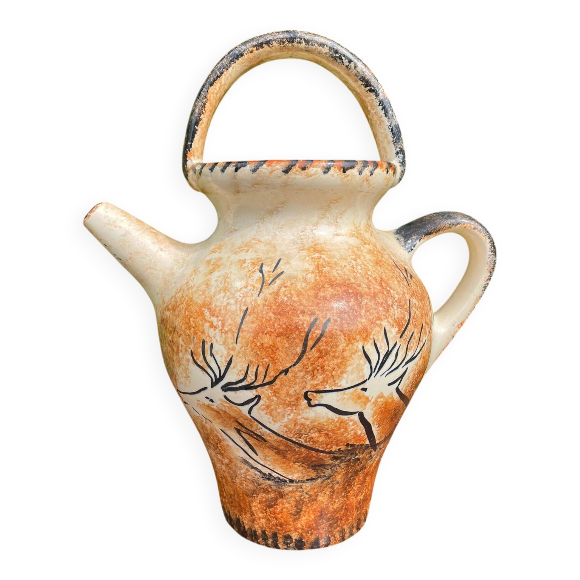 Lascaux prehistoric decorative pottery by Bruno Dose