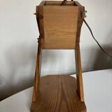 Articulated lamp in mountain chalet pine wood 1960