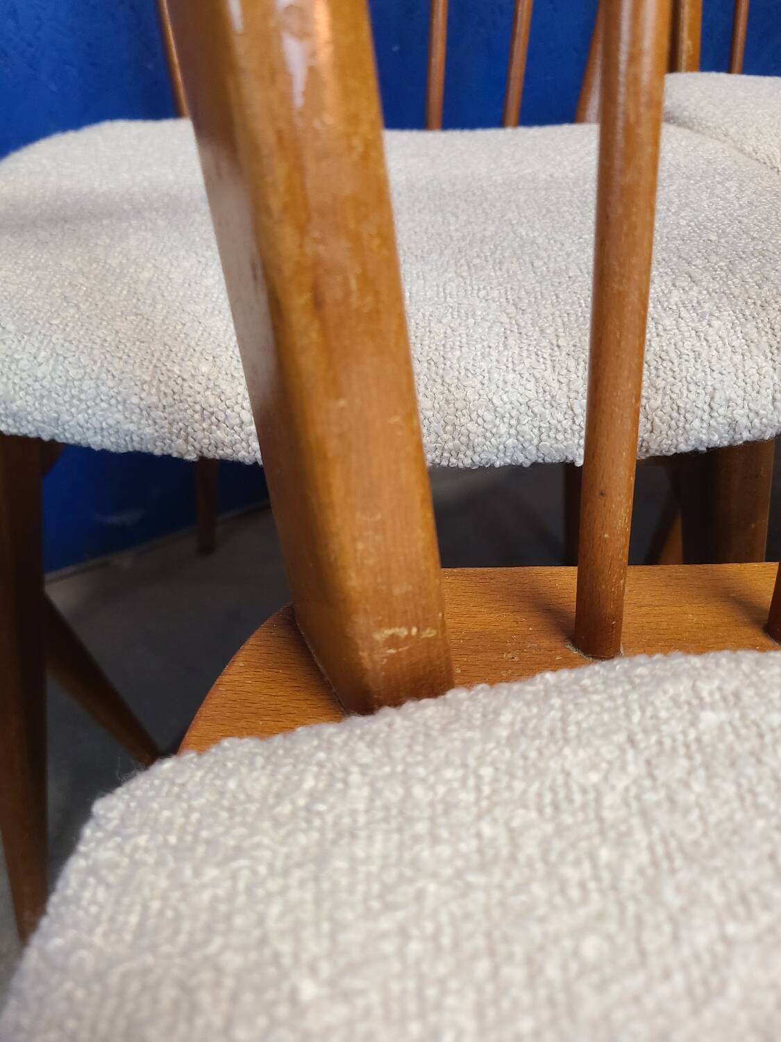 Chaises années 60 scandinave rénovées