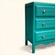 Art Deco emerald green chest of drawers