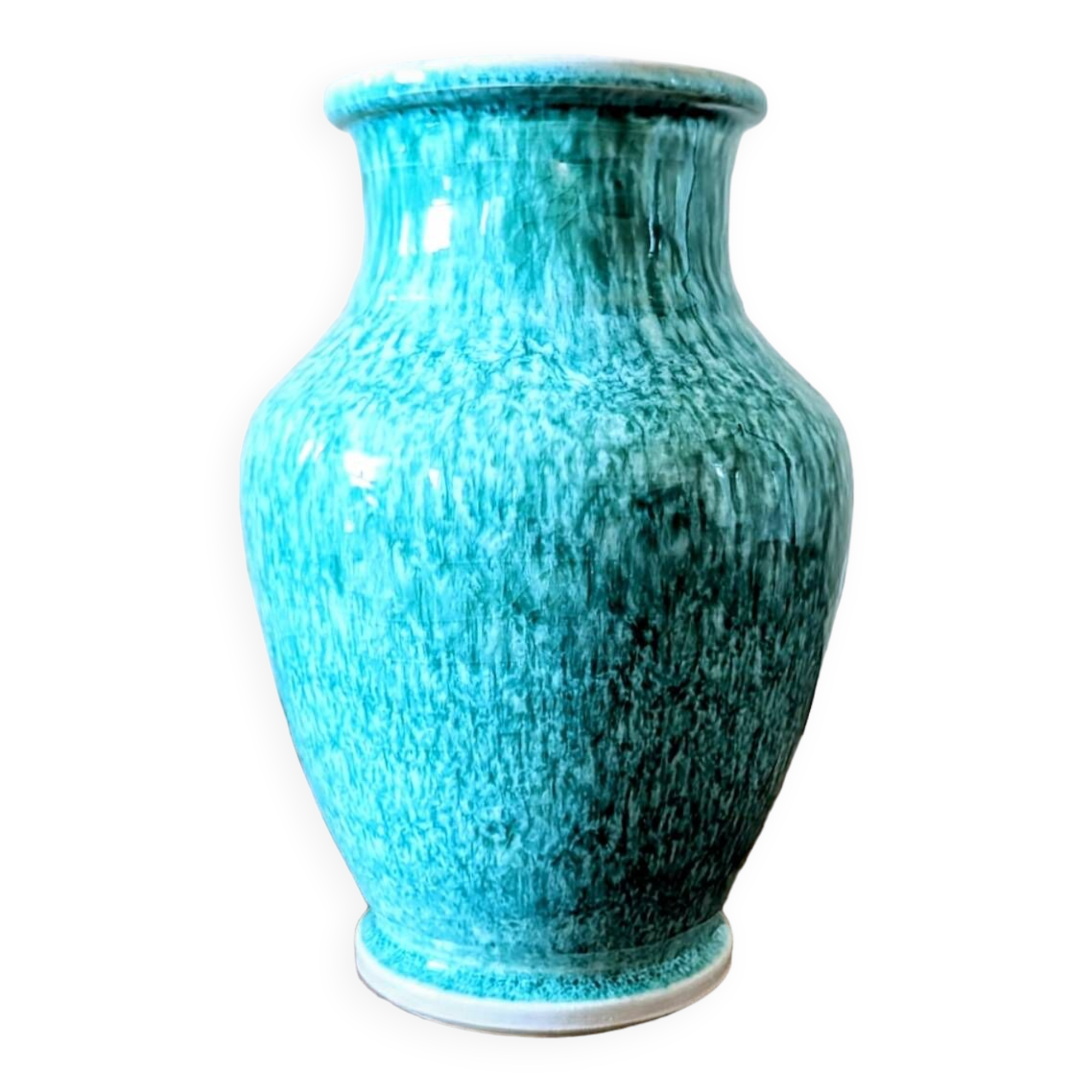Vase en céramique signé Michel Delmotte