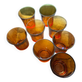 Duralex amber glasses