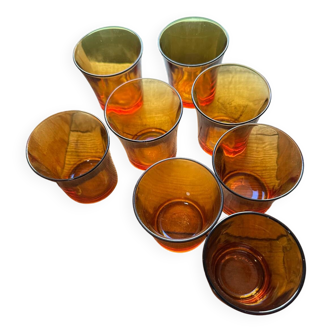 Duralex amber glasses