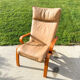 Scandinavian Leather Lounge Chair Westnofa Relax, 1980s