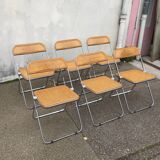 6 plia chairs by Giancarlo Piretti, Castelli circa 1967