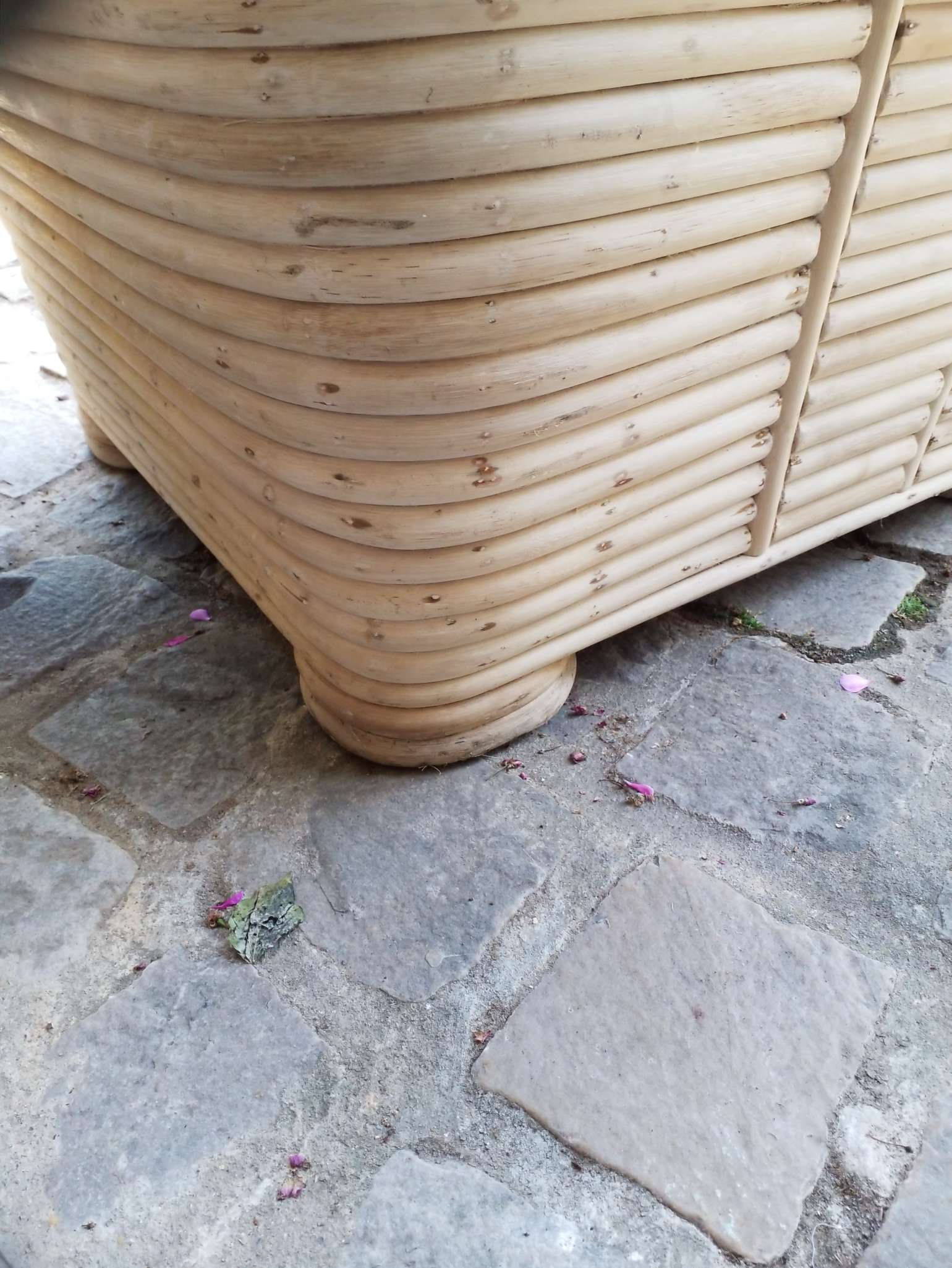 Pair of rattan armchairs