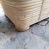 Pair of rattan armchairs