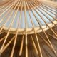Grand lustre en rotin années 60