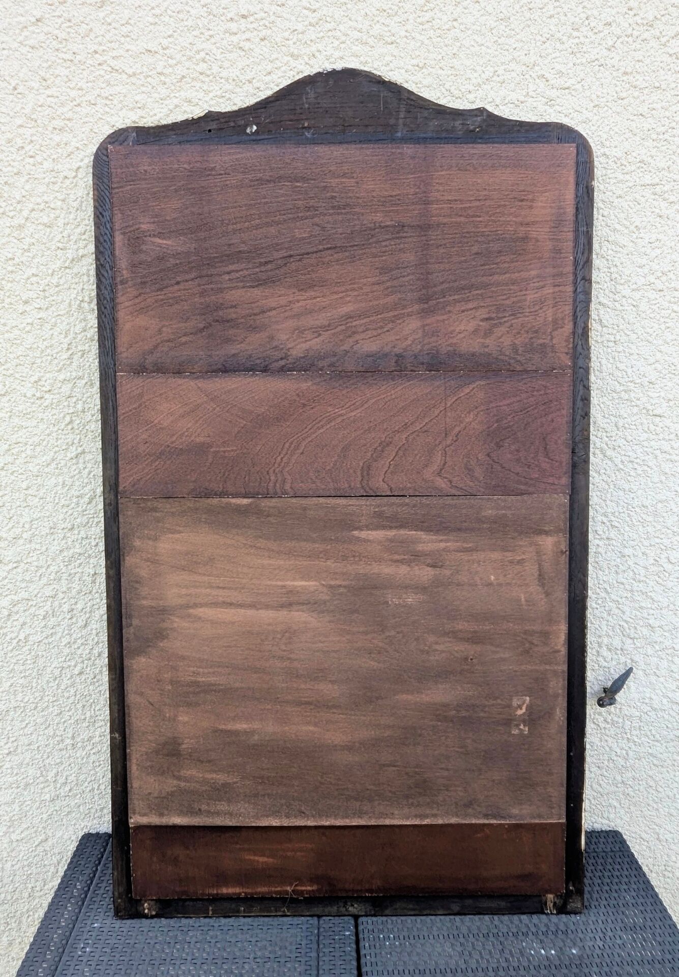 large fireplace mirror Trumeau 20th century oak patina