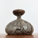 Vintage German brutalist studio mushroom vase by Gerhard Liebenthron, 1970s.