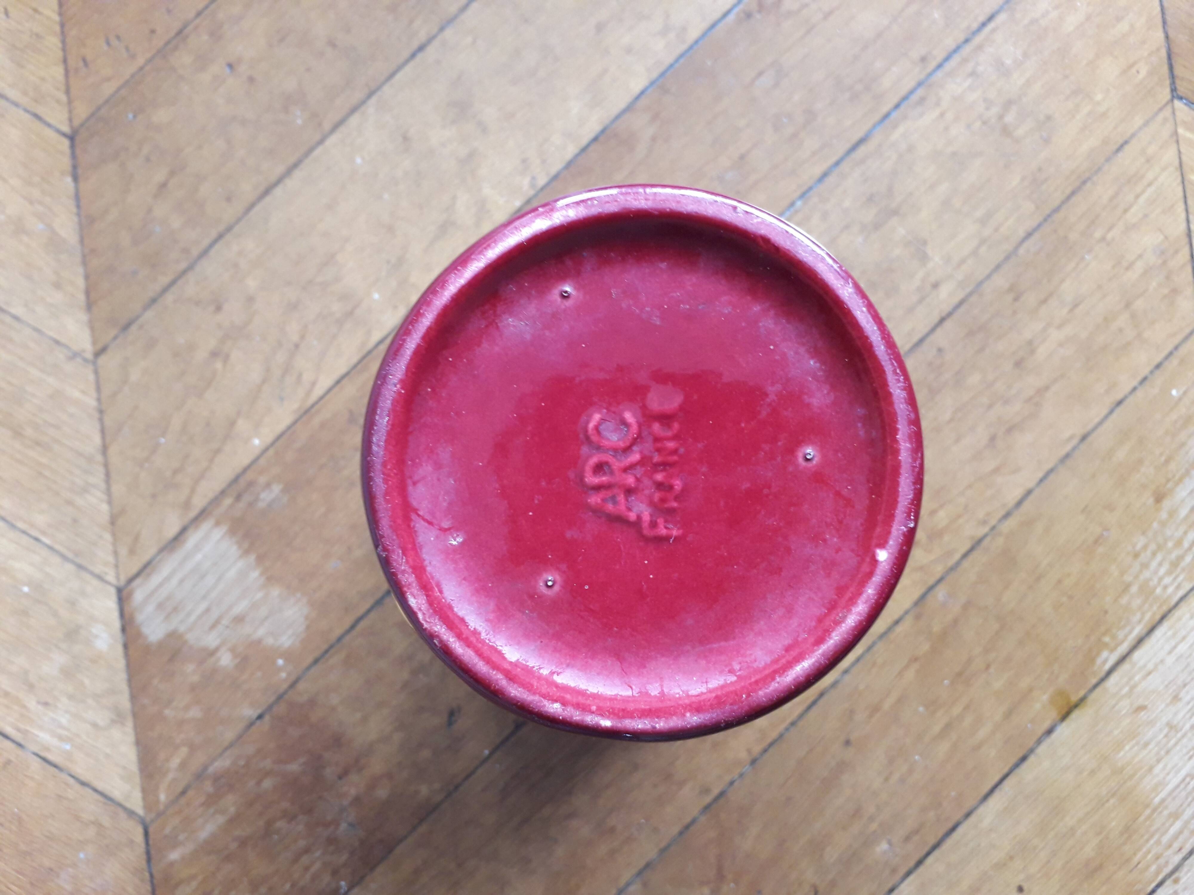 Vintage ceramic vase signed Arc