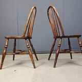 Ensemble de 8 chaises de salle à manger vintage Ercol, années 1950