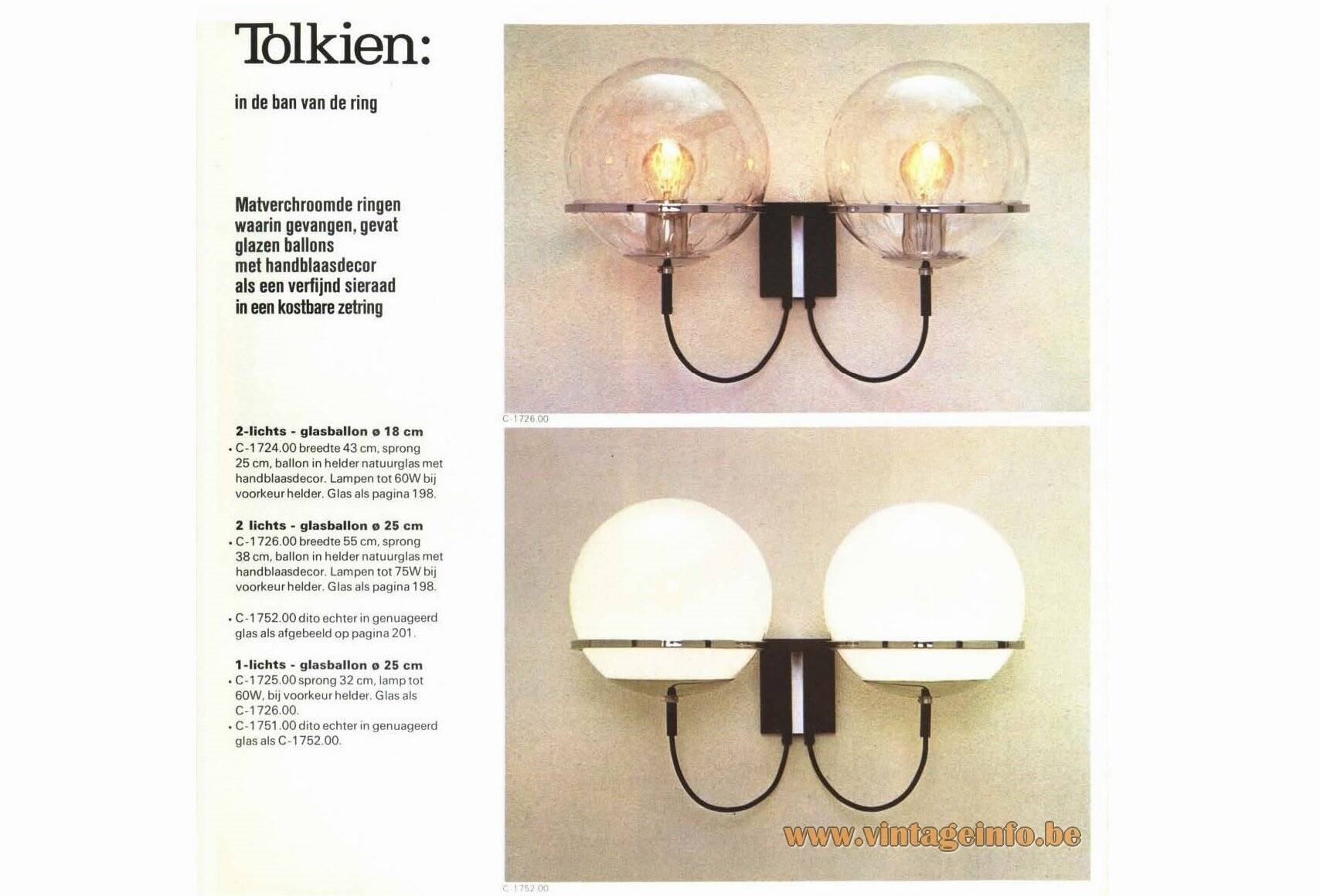 Frank Ligtelijn 'Raindrop' sconces RAAK The Netherlands 1970