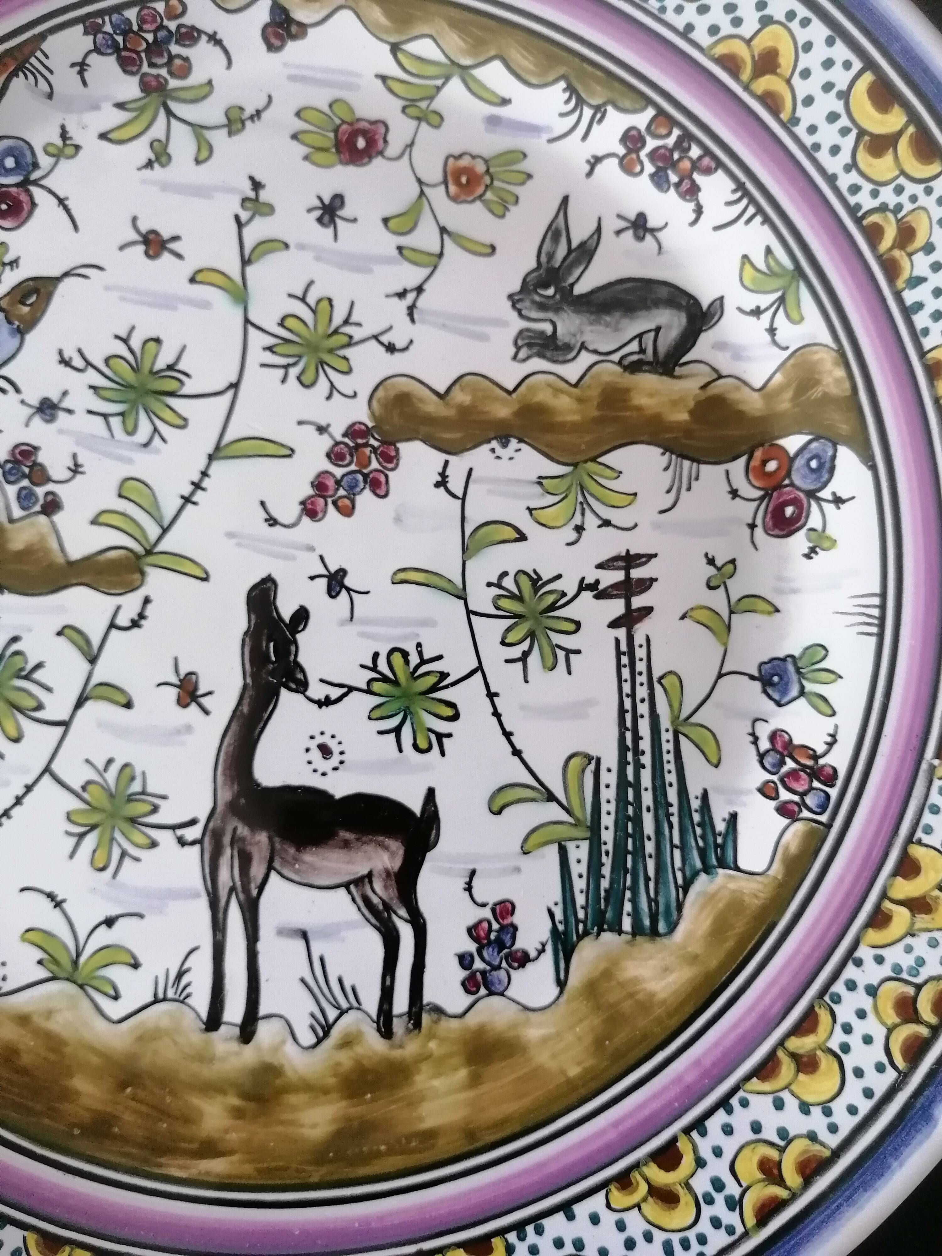 Two Coimbra Conimbriga earthenware plates.
