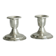 Pair of lightweight silver metal candlesticks