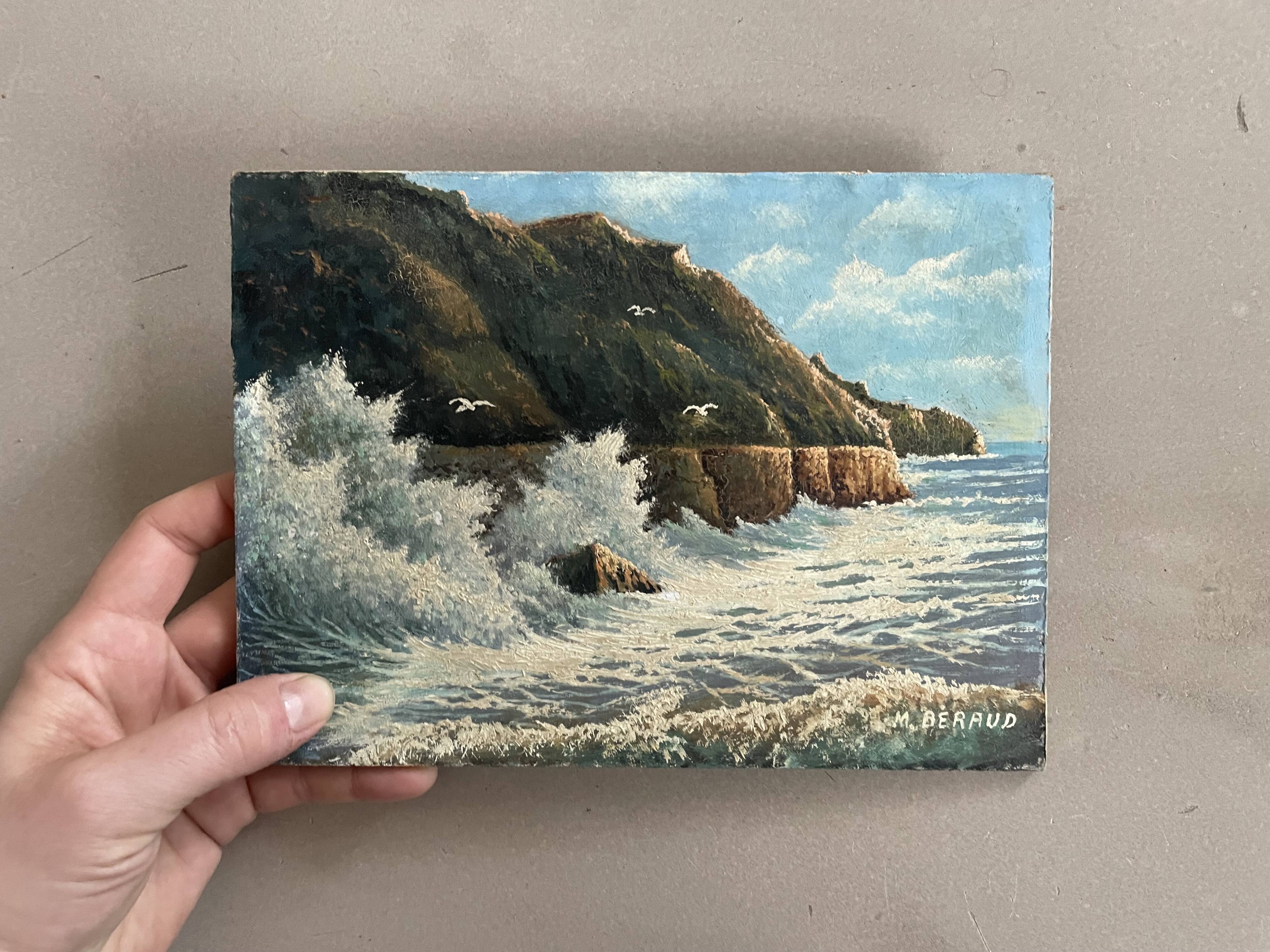 Oil on panel signed M. Beraud