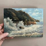 Oil on panel signed M. Beraud