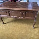 Double-sided solid oak desk
