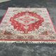 Vintage Persian Oriental Rug in Red Wool 200x300