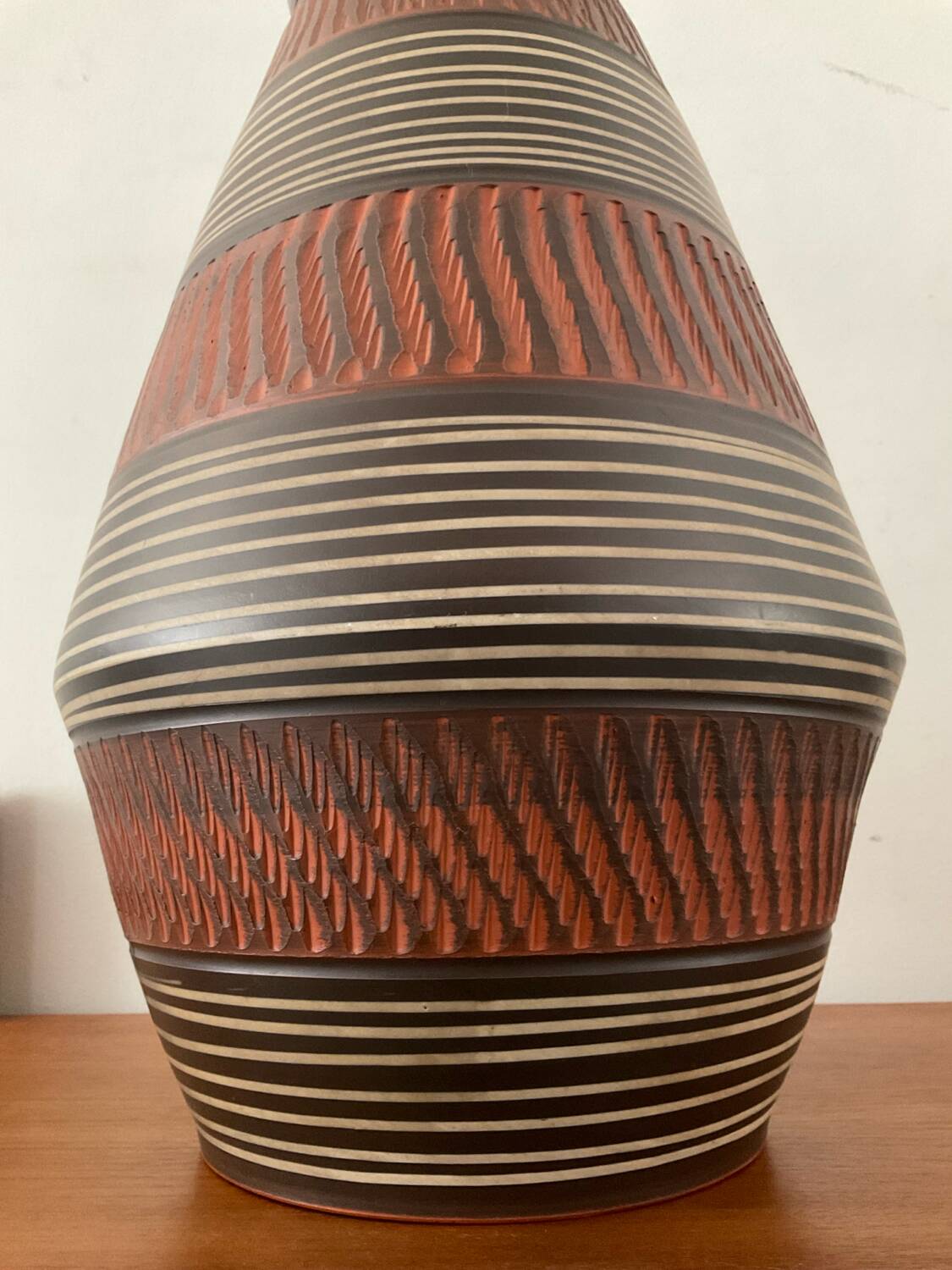Large vintage Alfred Krupp ceramic vase