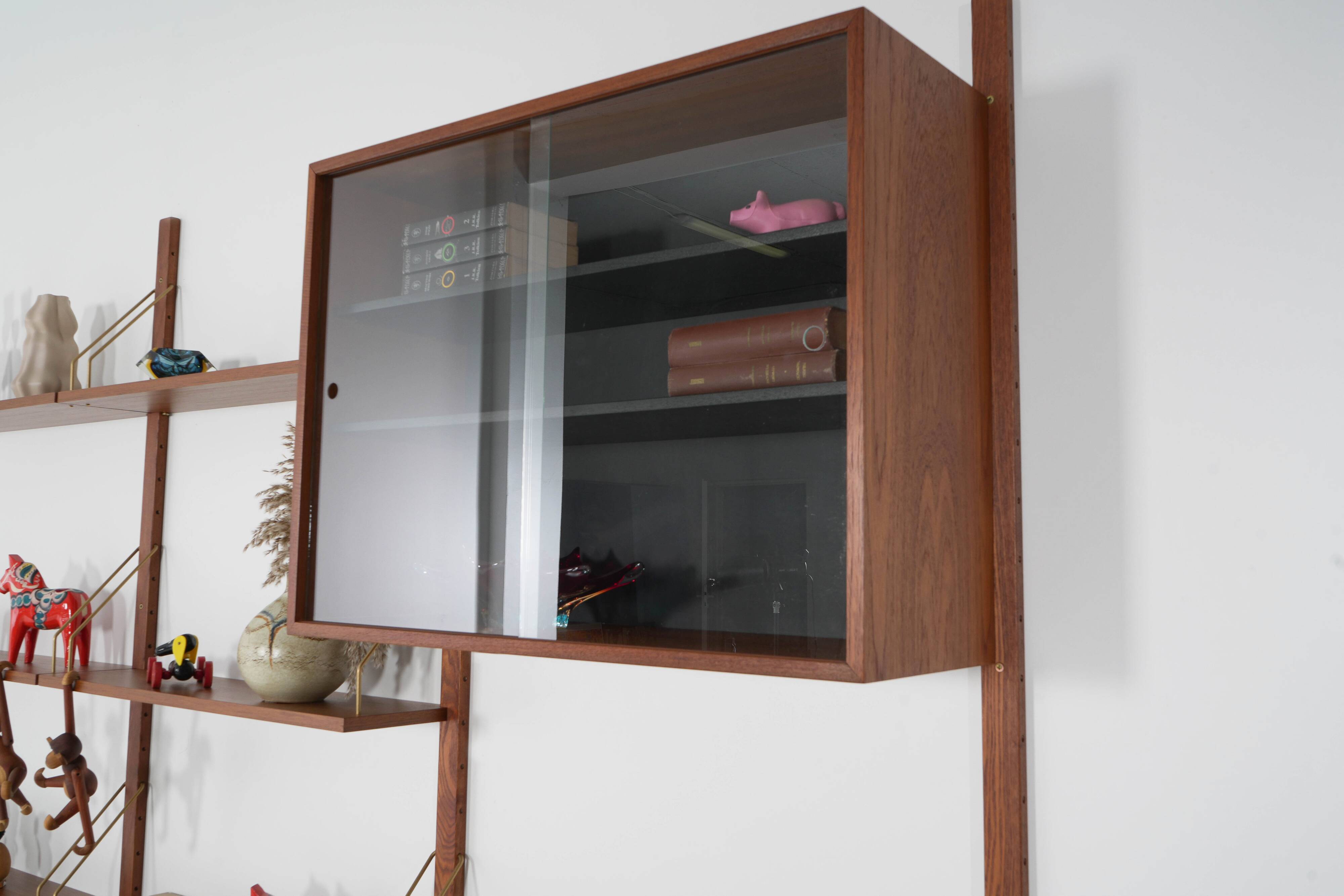 Teak modular shelving unit, Danish design, 1970s, made in Denmark