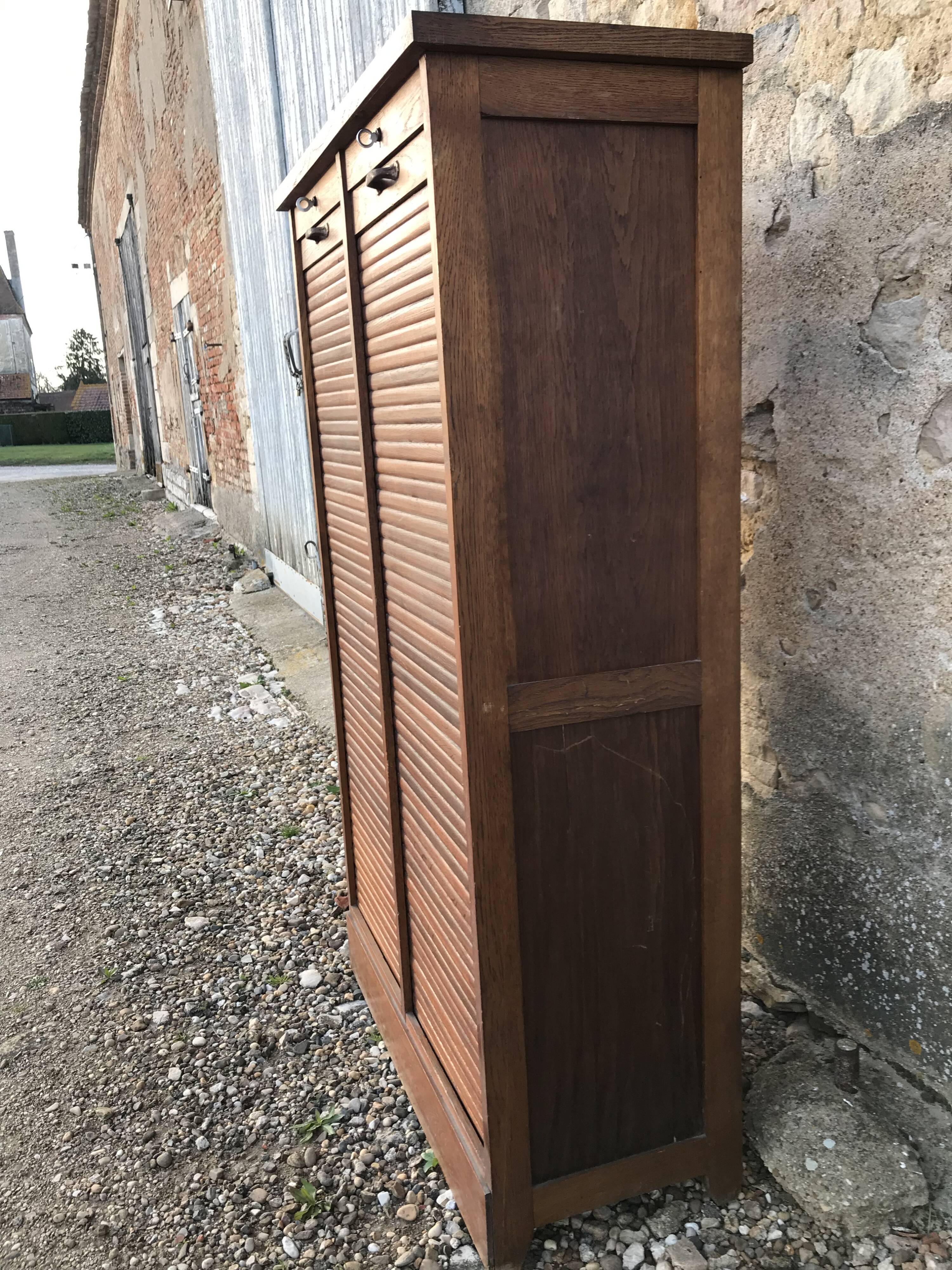Wooden filing cabinet