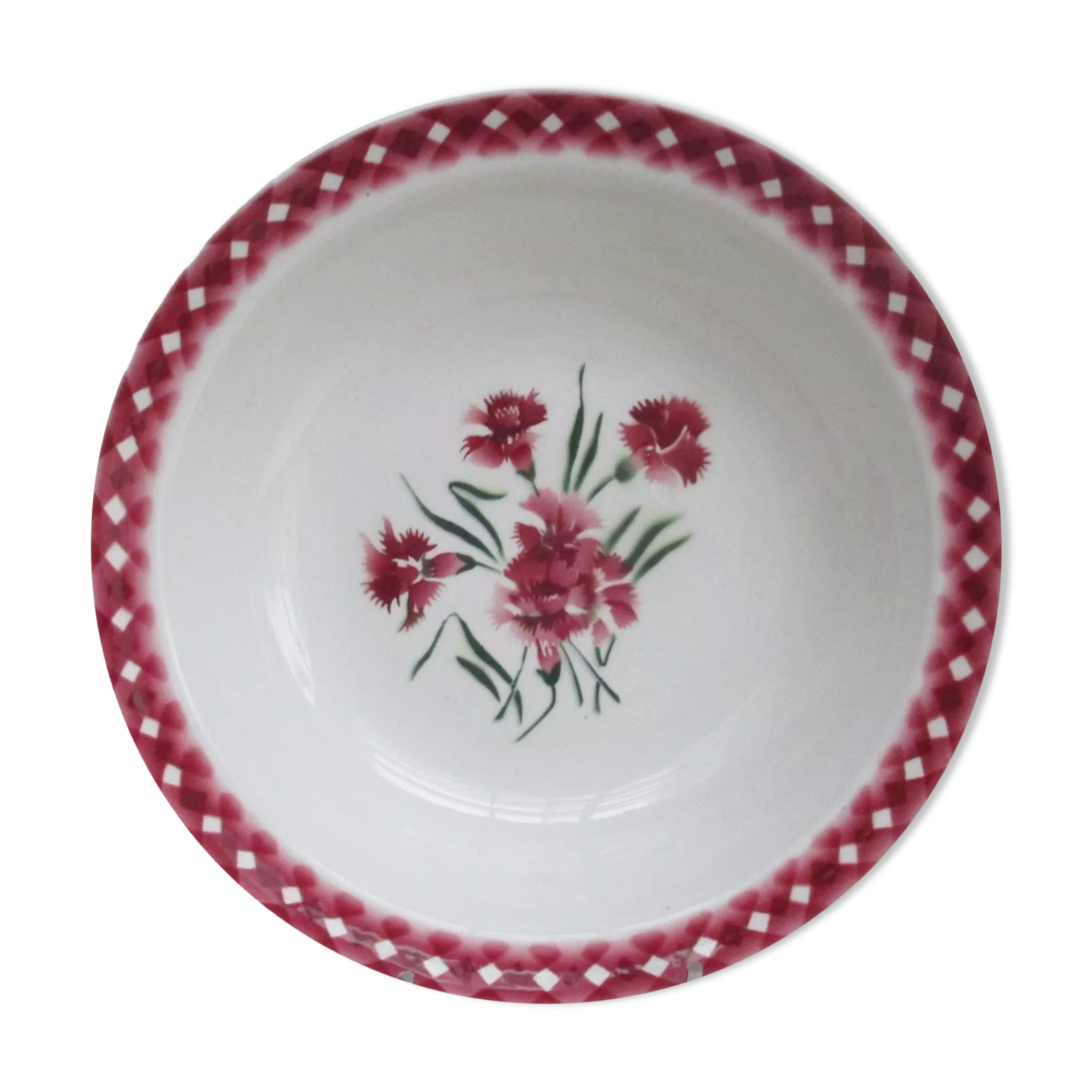 Round dish Sarreguemines Digoin model mignardise