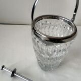 Seau à glaçons en prisme triangulaire en verre