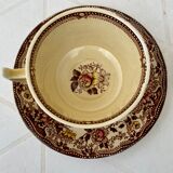 Tonquin Staffordshire cup and saucer