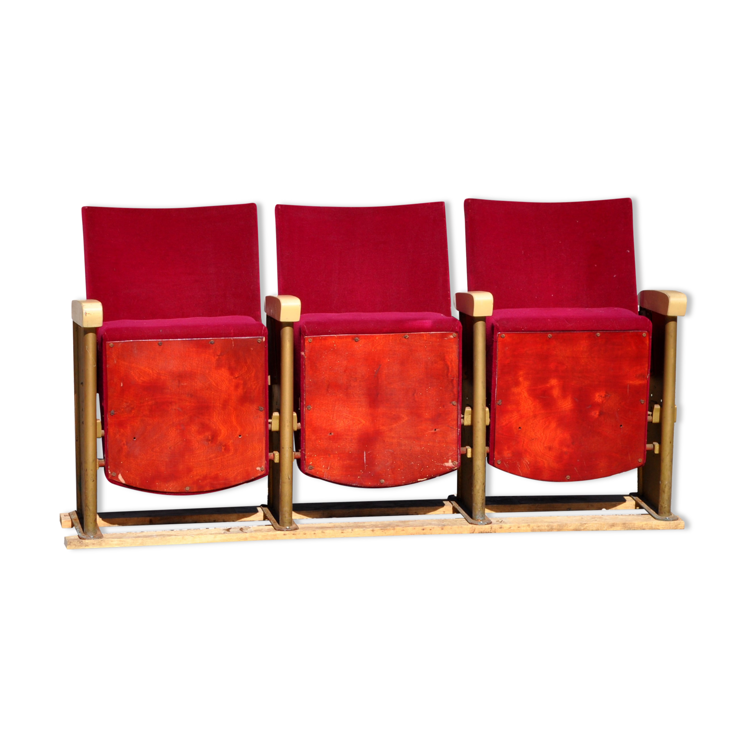 3-seat vintage cinema seat
